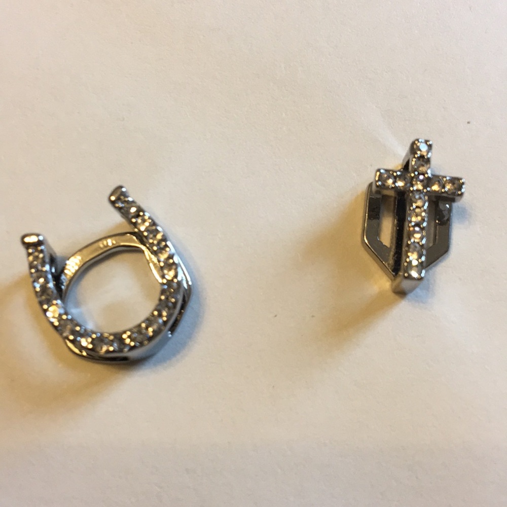 Keep Collective pave silver charms-sold together!